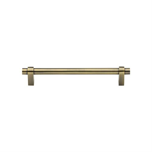 M Marcus Heritage Brass Industrial Design Cabinet Pull 128mm Centre to Centre